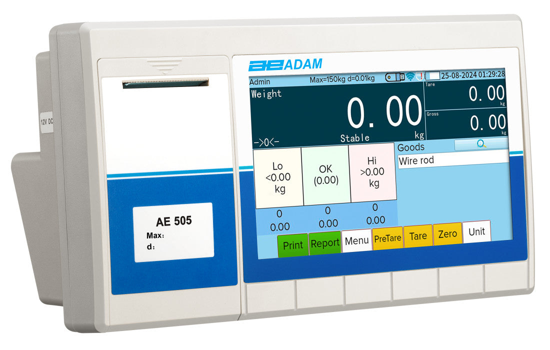 AE 505 Touch-Screen Label Printing Indicators AE 505